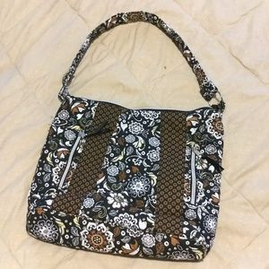 Vera Bradley Look-a-like Brown and White Purse